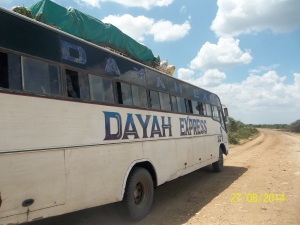 Dayah Express bus, on our way to Lodwar